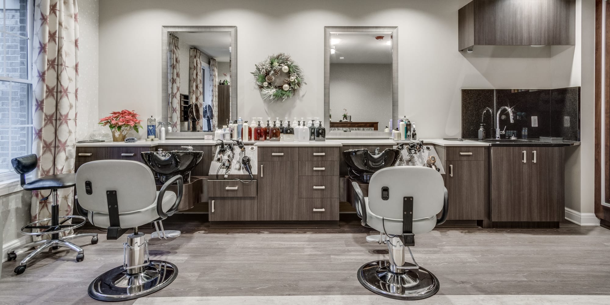 Hair salon at Petals in Blossom Ridge in Oakland Charter Township, Michigan