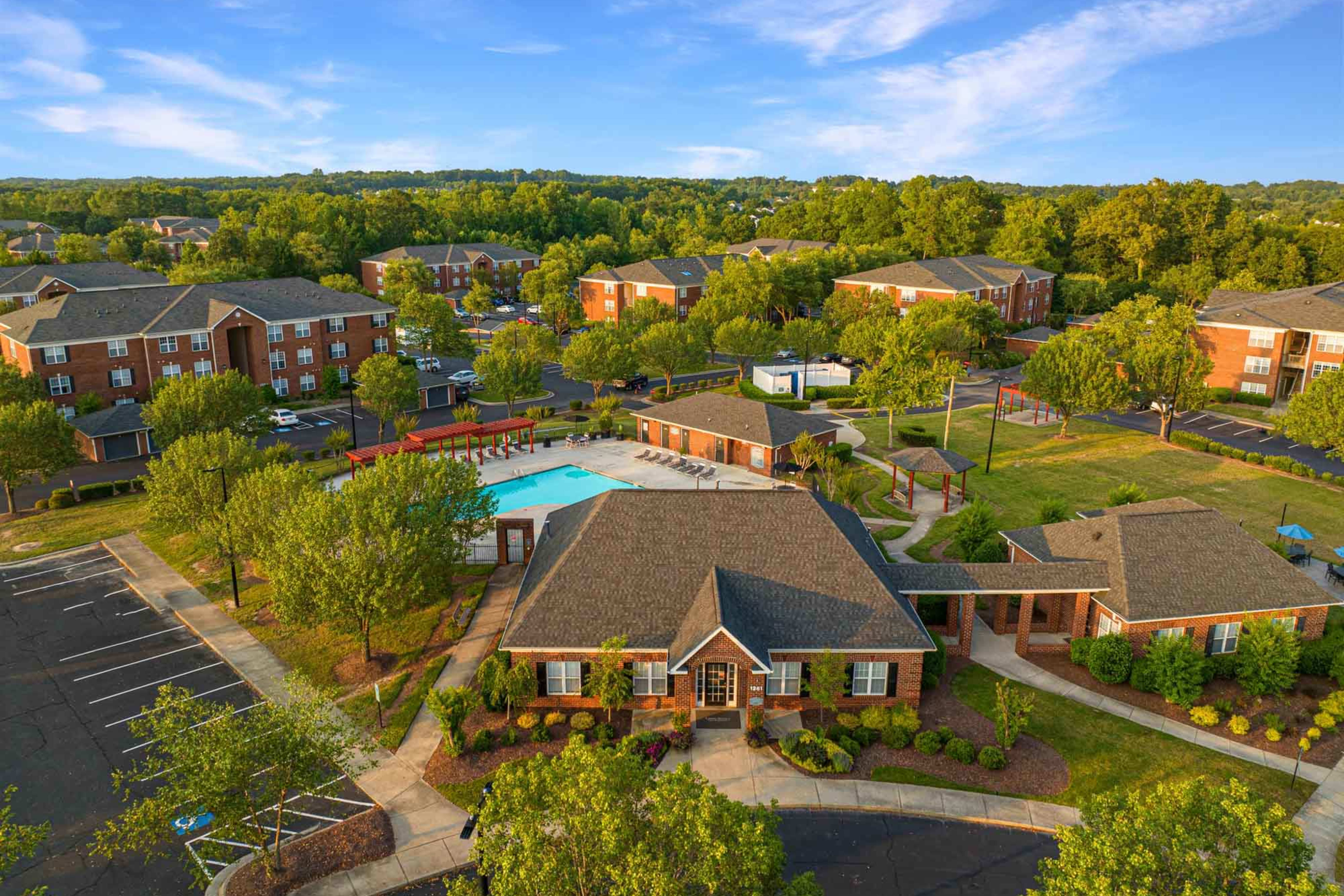 Overlooking the community of Laurel Springs in High Point, North Carolina