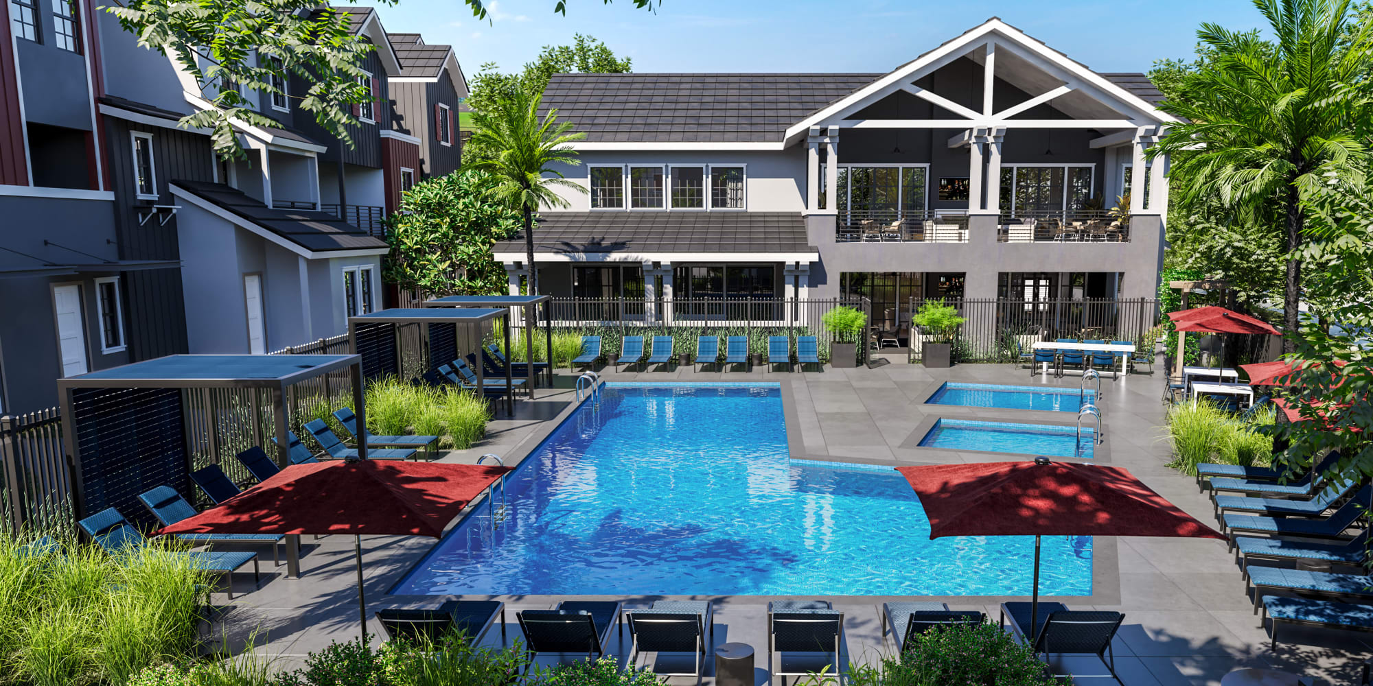 Image of Outdoor pool at Atwell at Folsom Ranch in Folsom, California