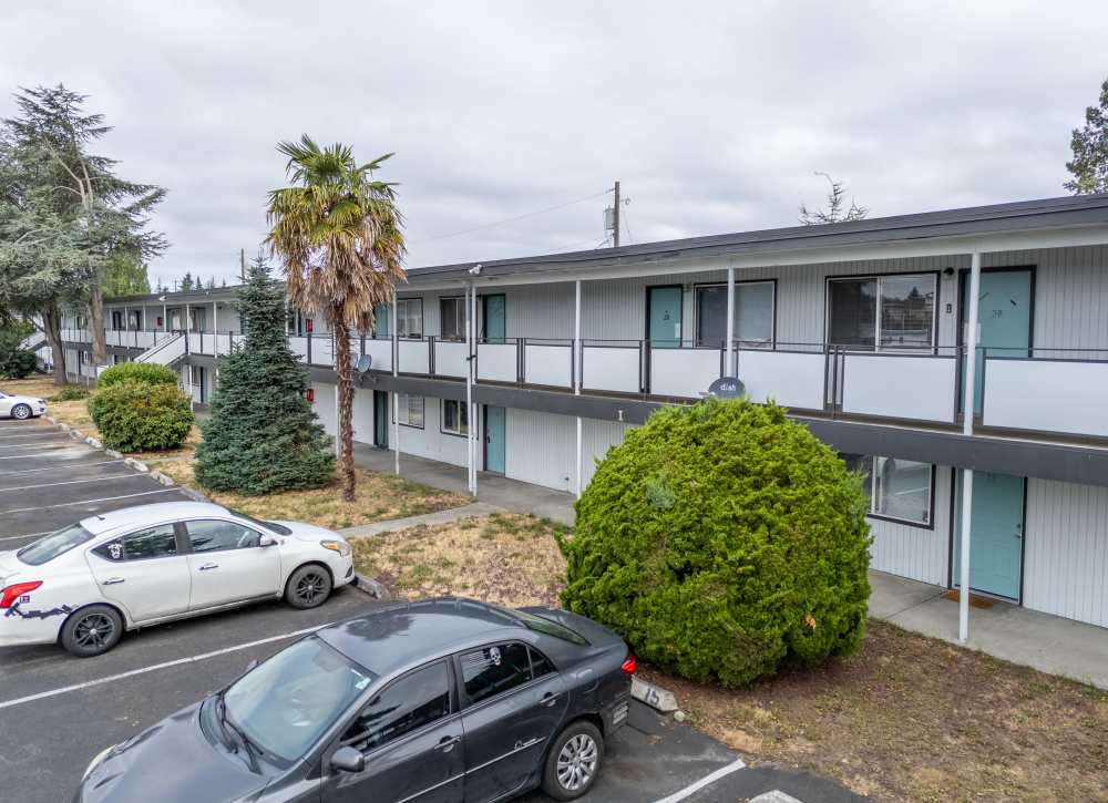 Apartments exterior view at The Sage Collection in Tacoma, Washington