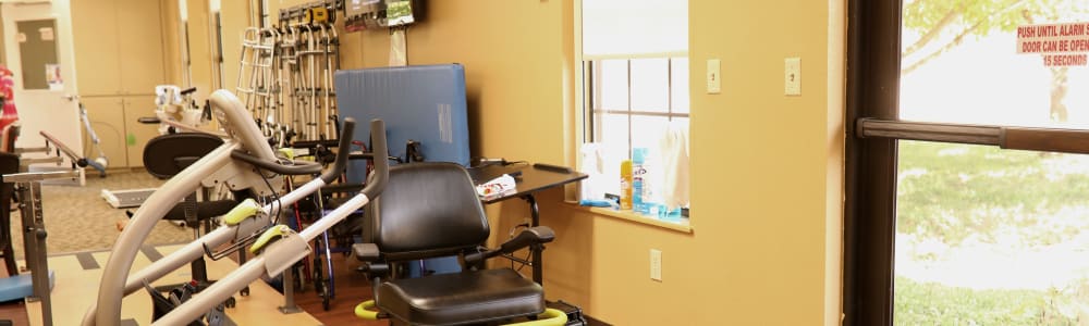 Fitness area at Retirement Ranch in Clovis, New Mexico