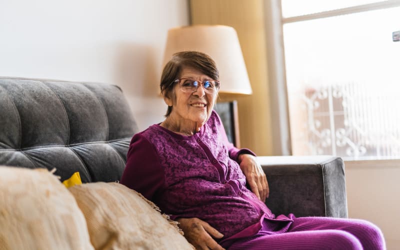 Resident relaxing at Grand Villa of Englewood in Englewood, Florida