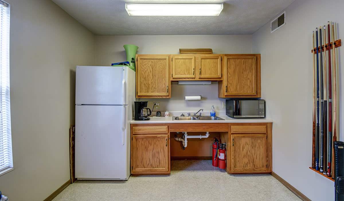 Community kitchen at Bayberry Place in Keyser, West Virginia