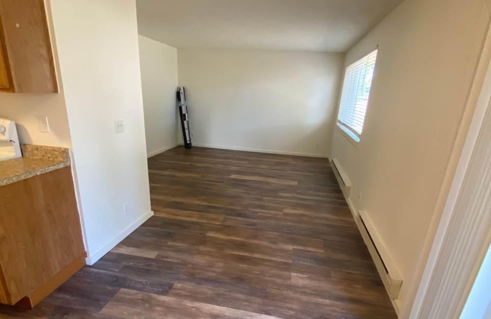 Living space off the kitchen at Parkside Apartments