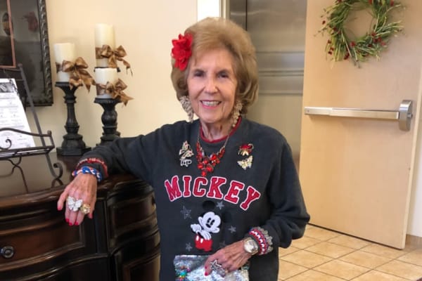 Loretta Ehrig at Palms at Bonaventure Assisted Living in Ventura, California