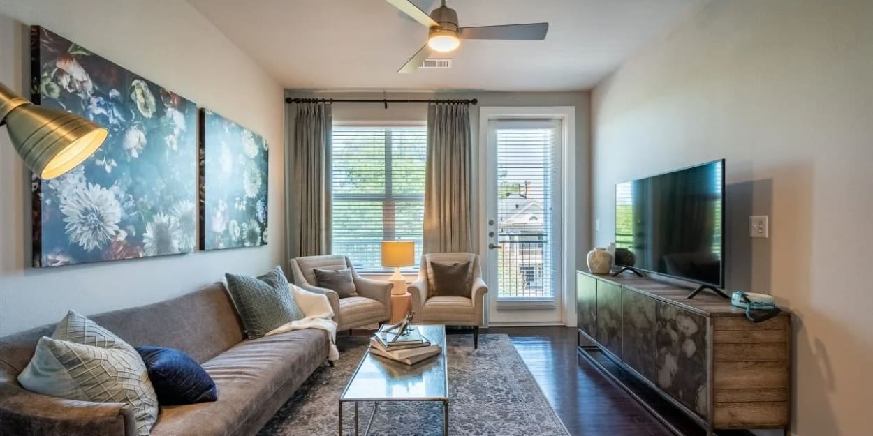 Model apartment at Luxia Swiss Avenue, Dallas, Texas