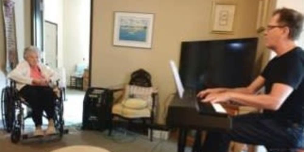 Marge from our Dare to Dream program at Milestone Senior Living Eagle River in Eagle River, Wisconsin.