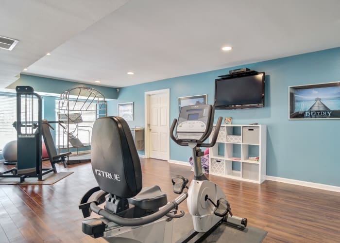 luxury fitness center at The Bluffs at Epps Bridge