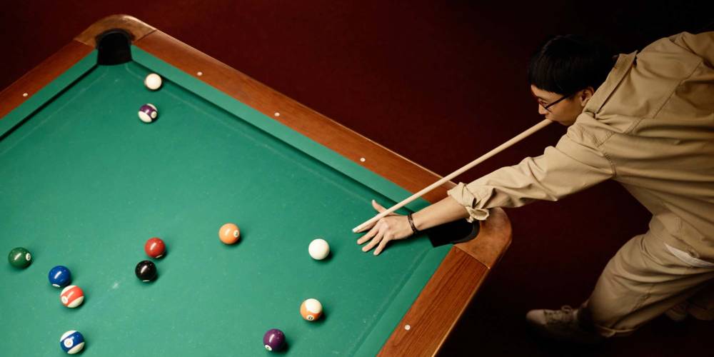 Billiards table at Clear Creek Crossing in Wheat Ridge, Colorado,