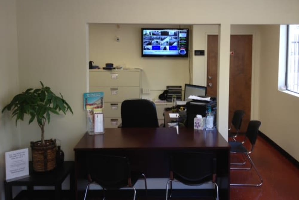The front office at BA Self Storage in Los Angeles, California