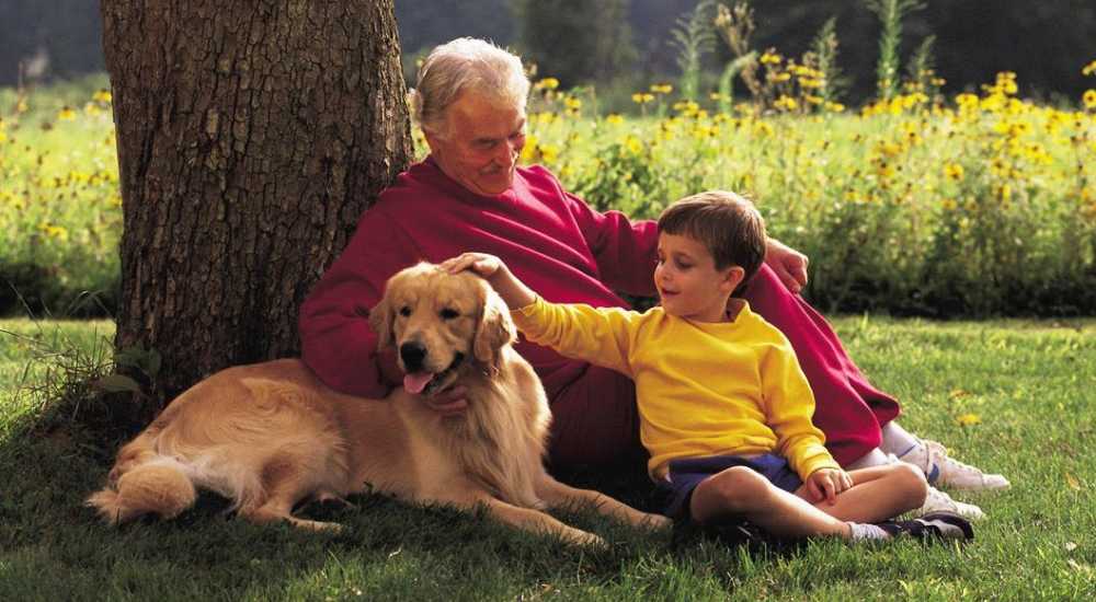 Residents with dog at Wilton Wilshire Arms in Los Angeles, California