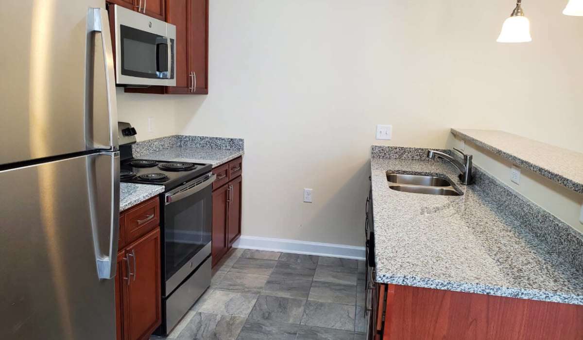 Fully equipped gourmet kitchen at Palisades Plott Creek in Waynesville, North Carolina