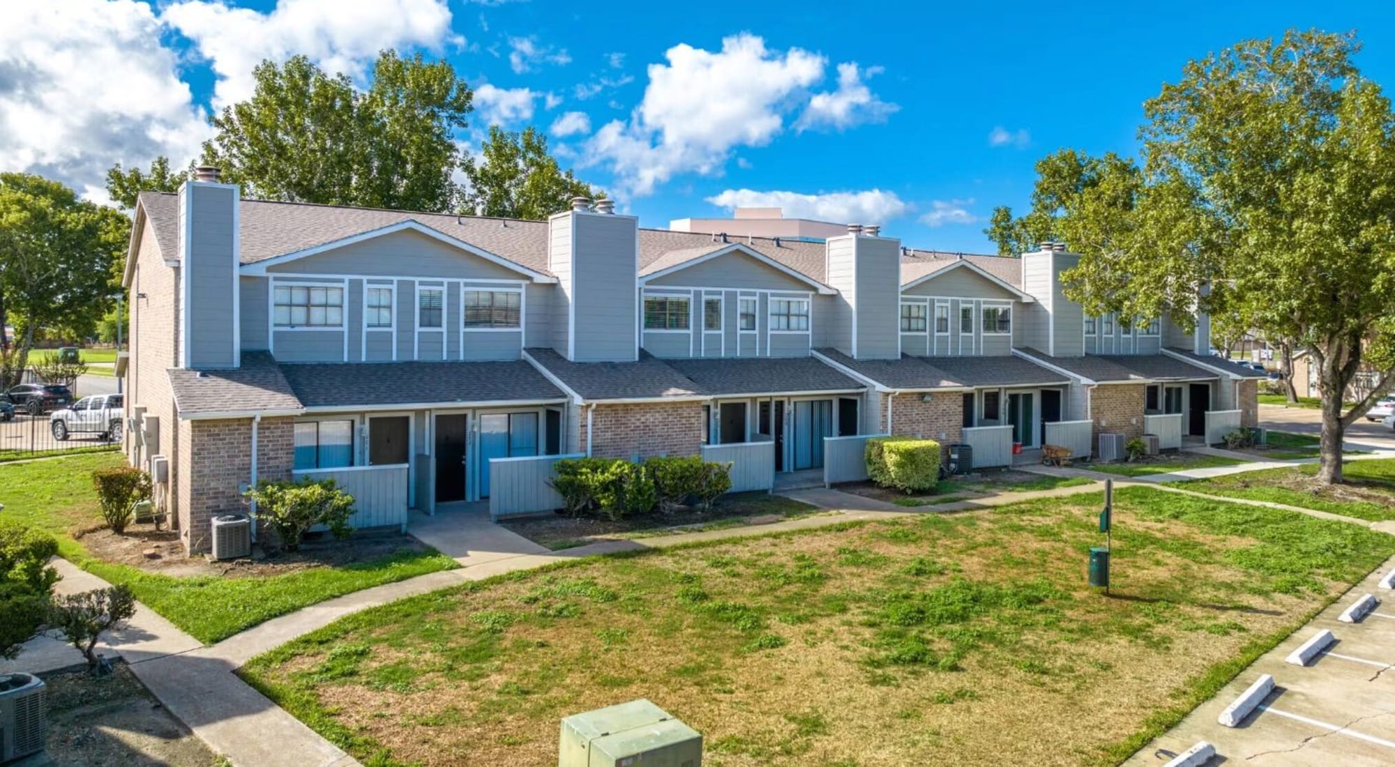 Beautiful resident houses at Victoria Station in Victoria, Texas