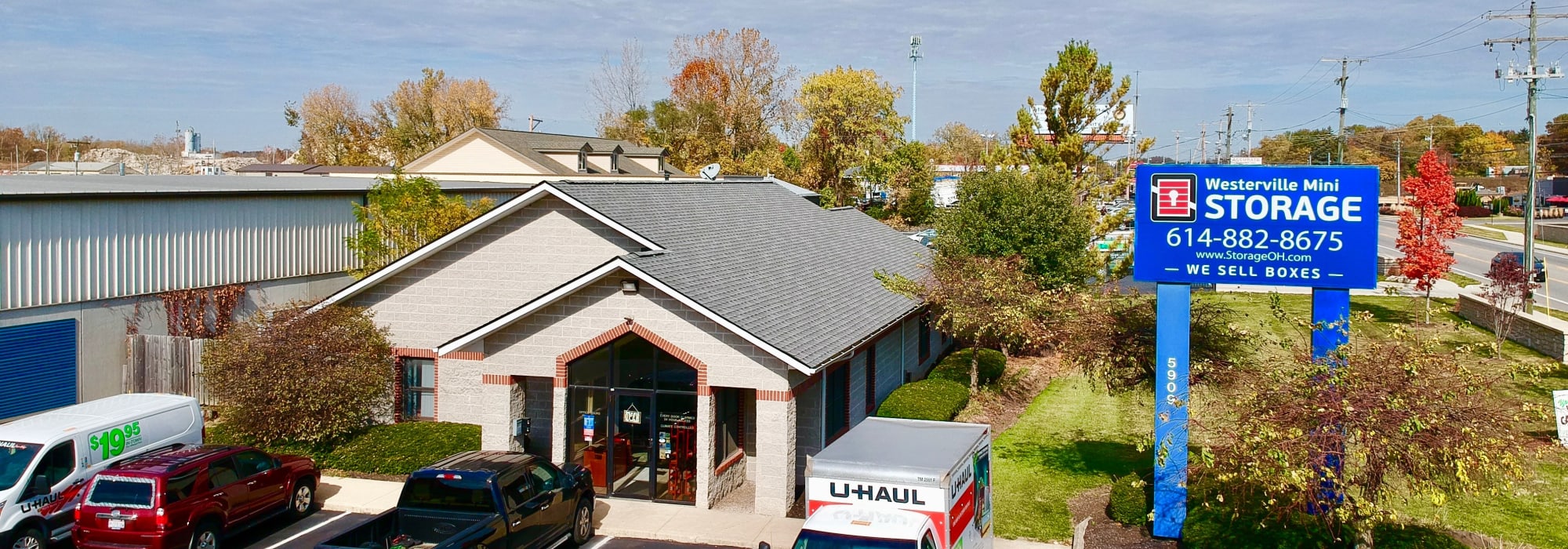 The leasing office at Westerville Mini Storage in Westerville, Ohio