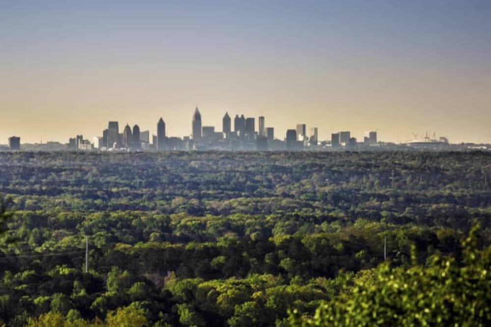 The skyline near Merrill Gardens at Woodstock in Woodstock, Georgia