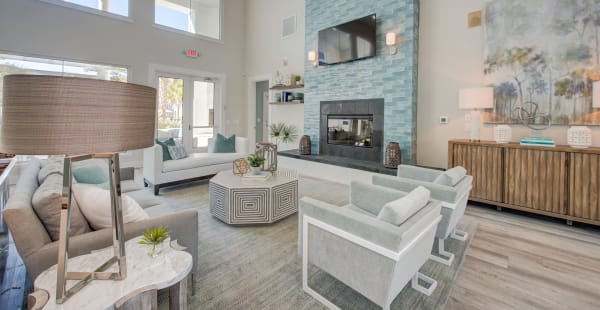Resident lounge at Ingleside Apartments in North Charleston, South Carolina