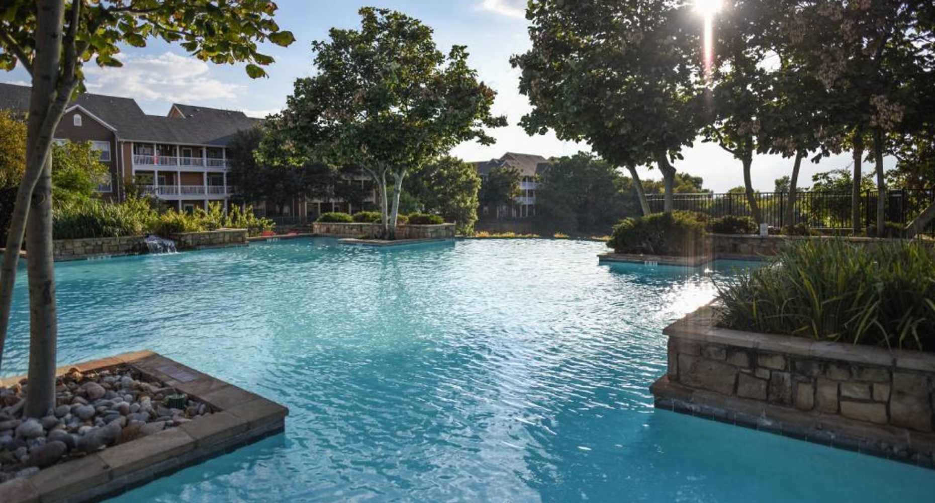 Swimming pool at Flatiron District at Austin Ranch in The Colony, Texas