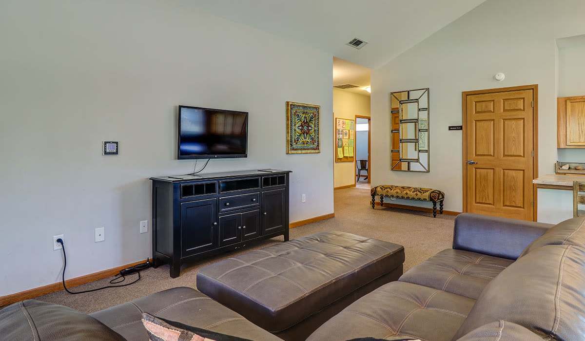 Clubhouse with television at Harmony Greene in Pooler, Georgia