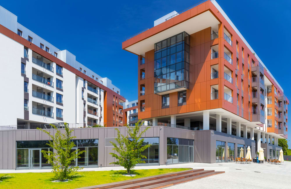 Exterior view of another beautiful apartment community managed by American Property Management in Bellevue, Washington