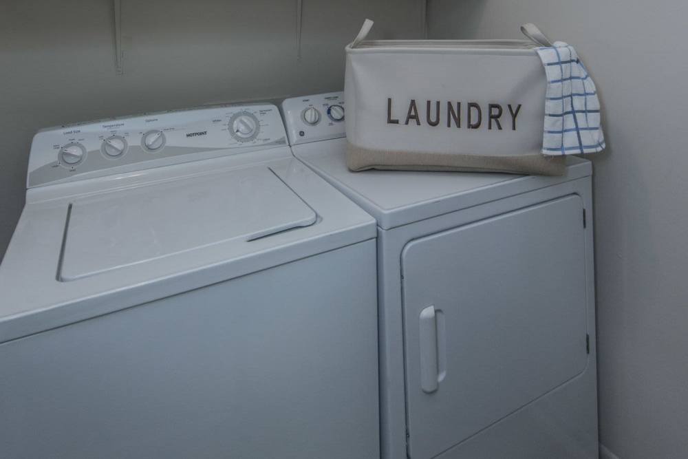 Washer and dryer at James Towne Village in Charleston,South Carolina