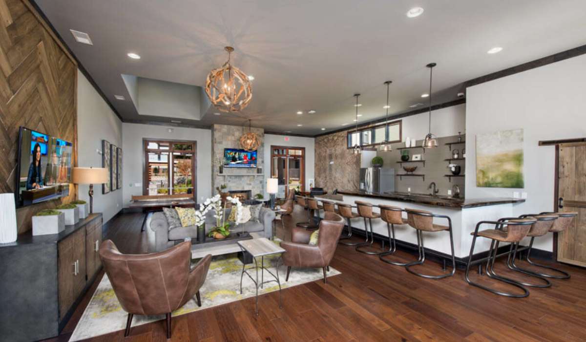 Community clubhouse at Palisades at Paris Mountain in Greenville, South Carolina
