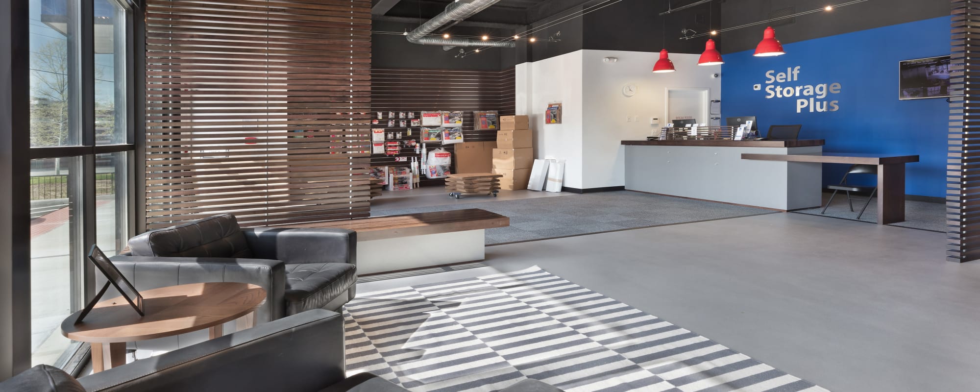Leasing office at Self Storage Plus in Lorton, VA