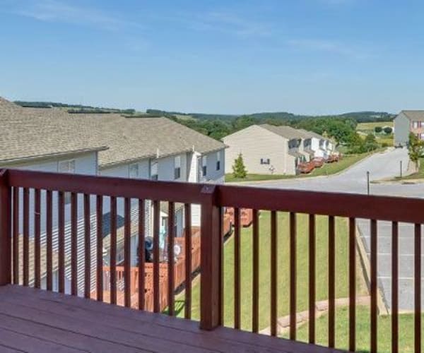 Lion's Gate balcony view in Red Lion, Pennsylvania