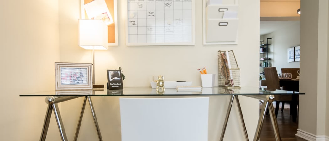 Home Office at IMT Townhomes at Magnolia Woods in Sherman Oaks, CA