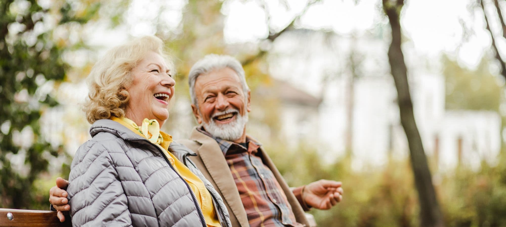 Residents chatting at their favorite park nearby Berg Rose Apartments in Leavenworth, Washington