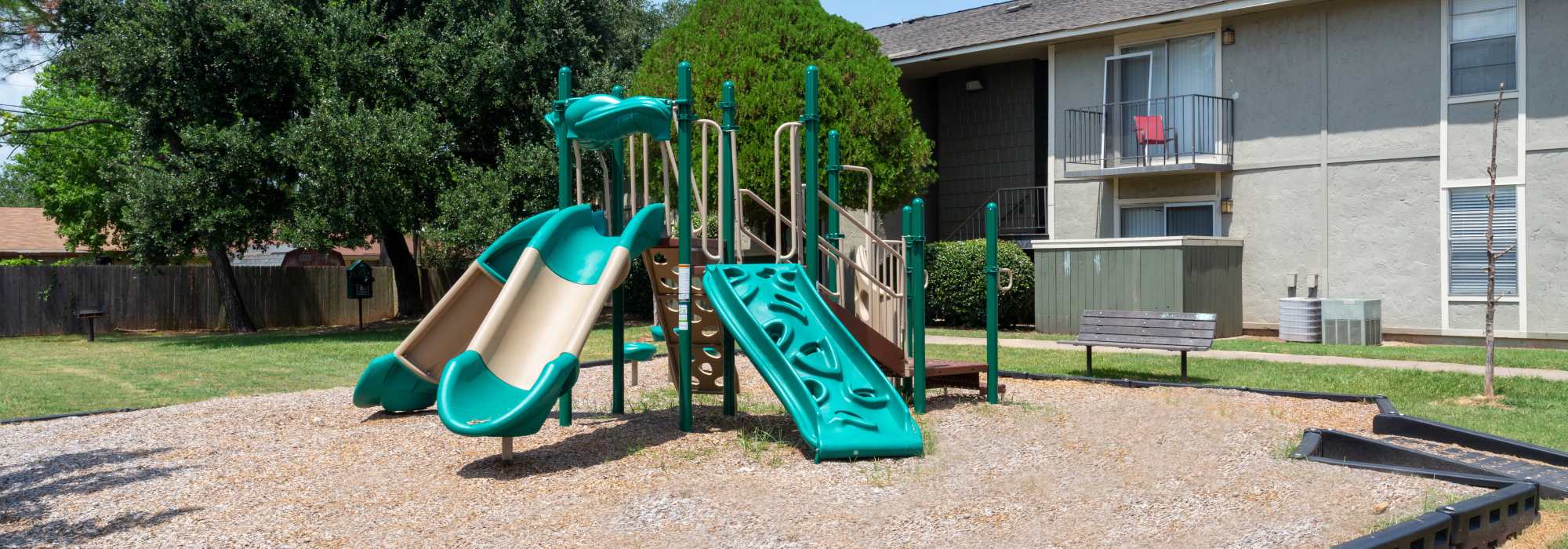 Children's slide at Greenacres Village in Bossier City, Louisiana