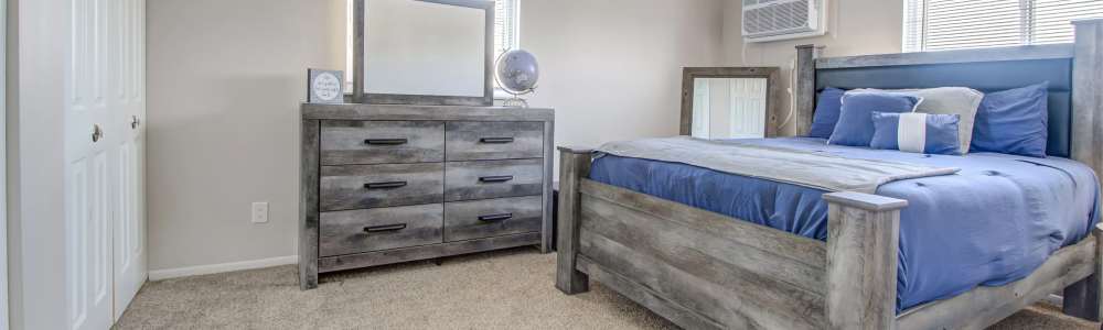 Spacious bedroom at Hidden Creek in Crown Point, Indiana