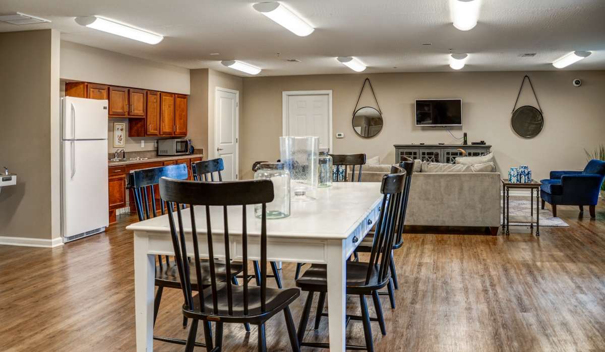Community room with a kitchen at The Banks At Berkley in Norfolk, Virginia