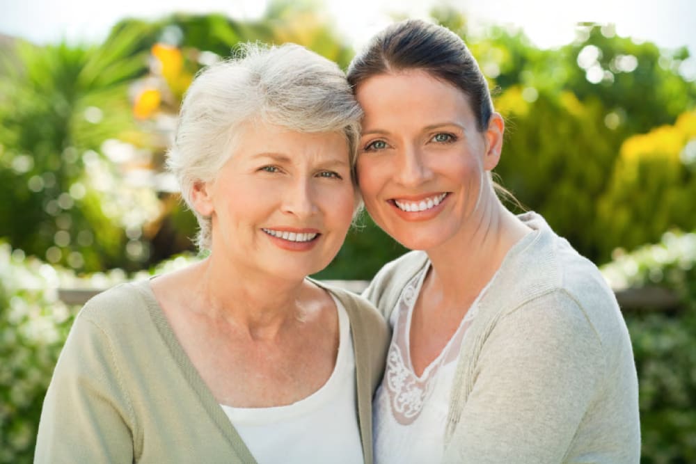 Resident with family at Grand Villa of St. Petersburg in St Petersburg, FL