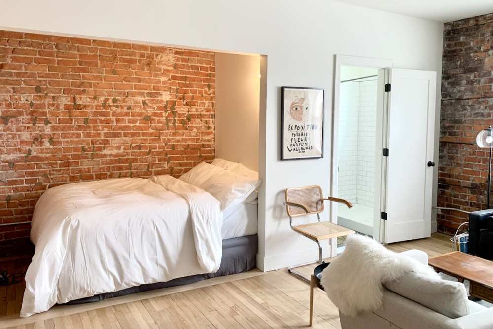Bedroom at Detroit Living in Detroit,