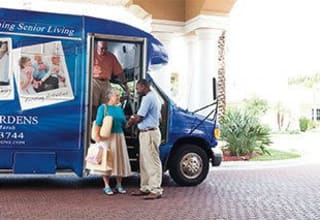 New Orleans senior living residents can get around by private bus