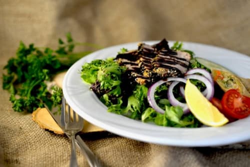 Beautiful salad at Waltonwood Cary Parkway in Cary, North Carolina