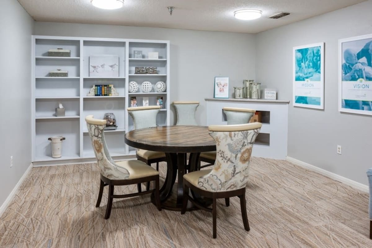 Private dining room at Cimarron Place in Midland, Texas