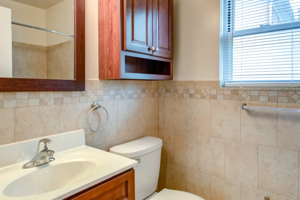 Bathroom at Center Grove Village in Randolph, New Jersey