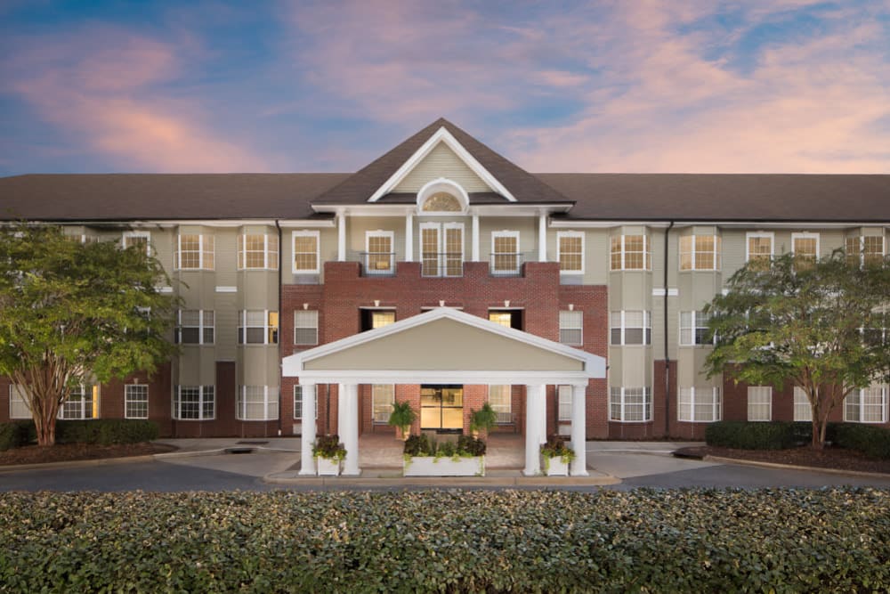 Evening view of Truewood by Merrill, Riverchase in Hoover, Alabama. 