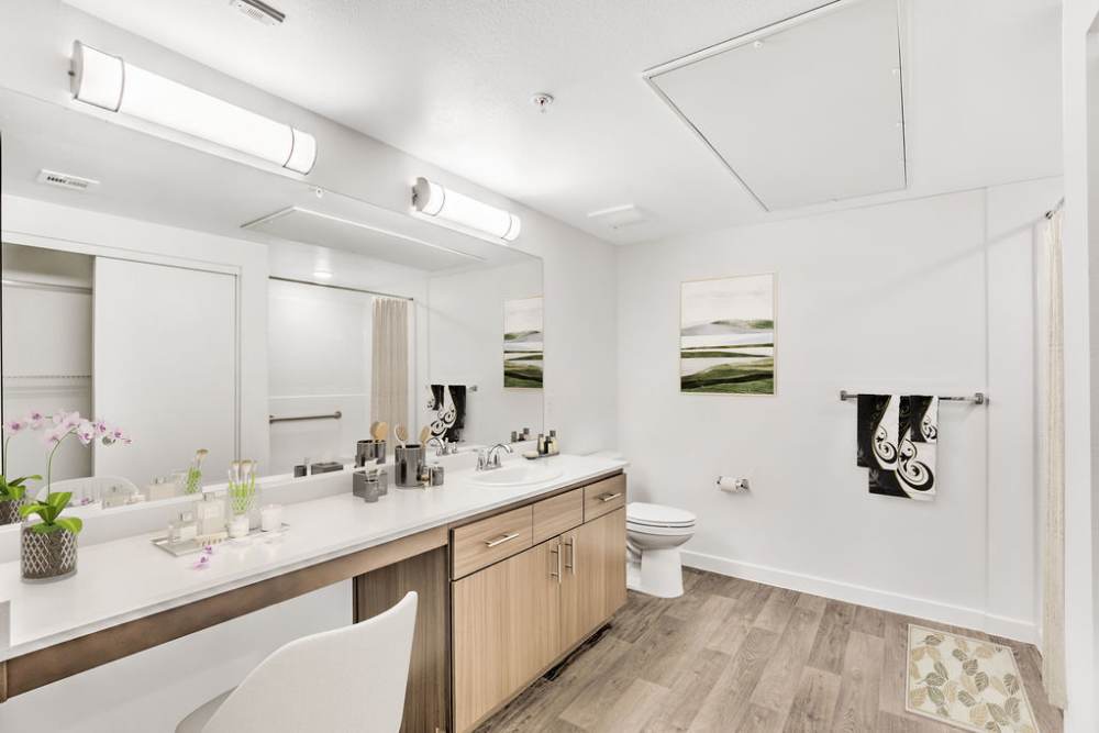 Bath with commode at Harmony in Las Vegas, Nevada 