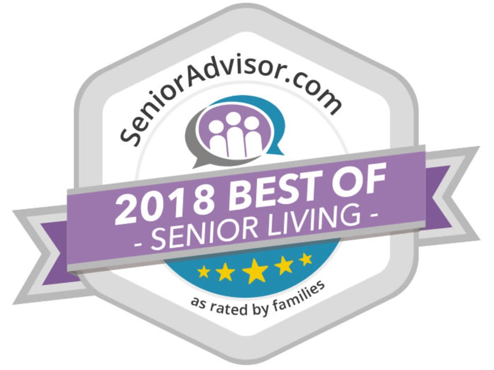 Senioradvisor.com 2018 Best of Senior Living Logo