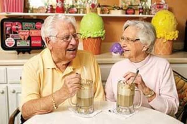 Residents feeling the love with some yummy treats at Discovery Commons At Wildewood in California, Maryland