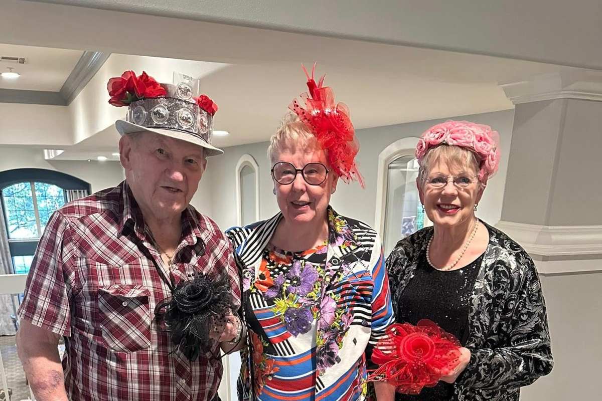 Three residents at Raider Ranch in Lubbock, Texas