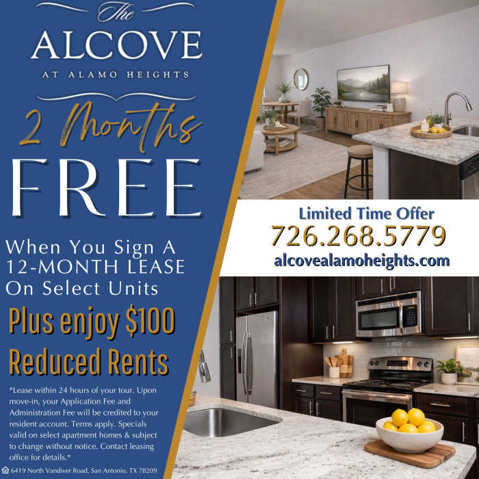 Alcove at Alamo Heights I Specials