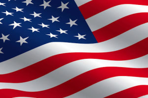 Closeup of the American Flag