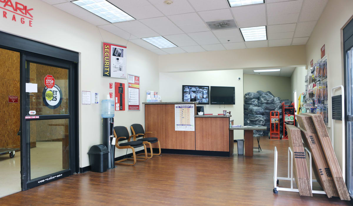 Leasing office at Jupiter Park Self Storage in Jupiter, Florida