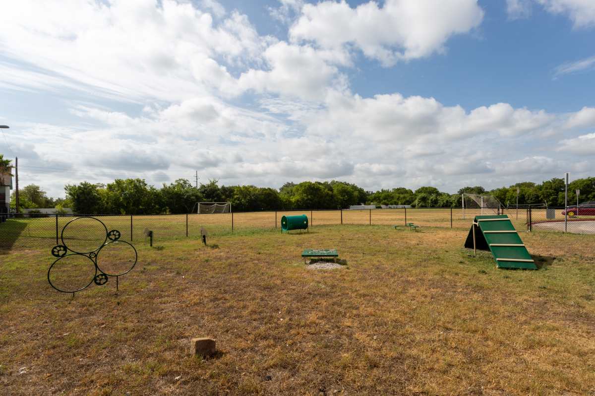 Community playground at Sangria Park in Austin, Texas