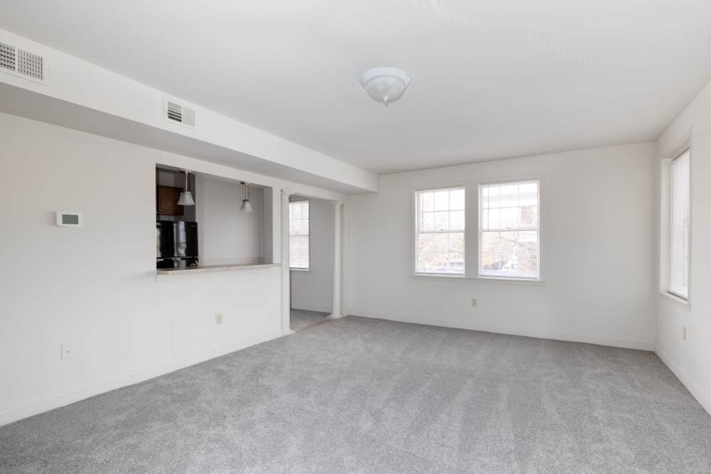 Unfurnished dining area with window at Dundalk Village in Dundalk, Maryland