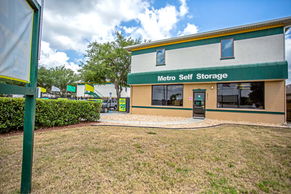 Leasing office at Metro Self Storage in Wesley Chapel, Florida