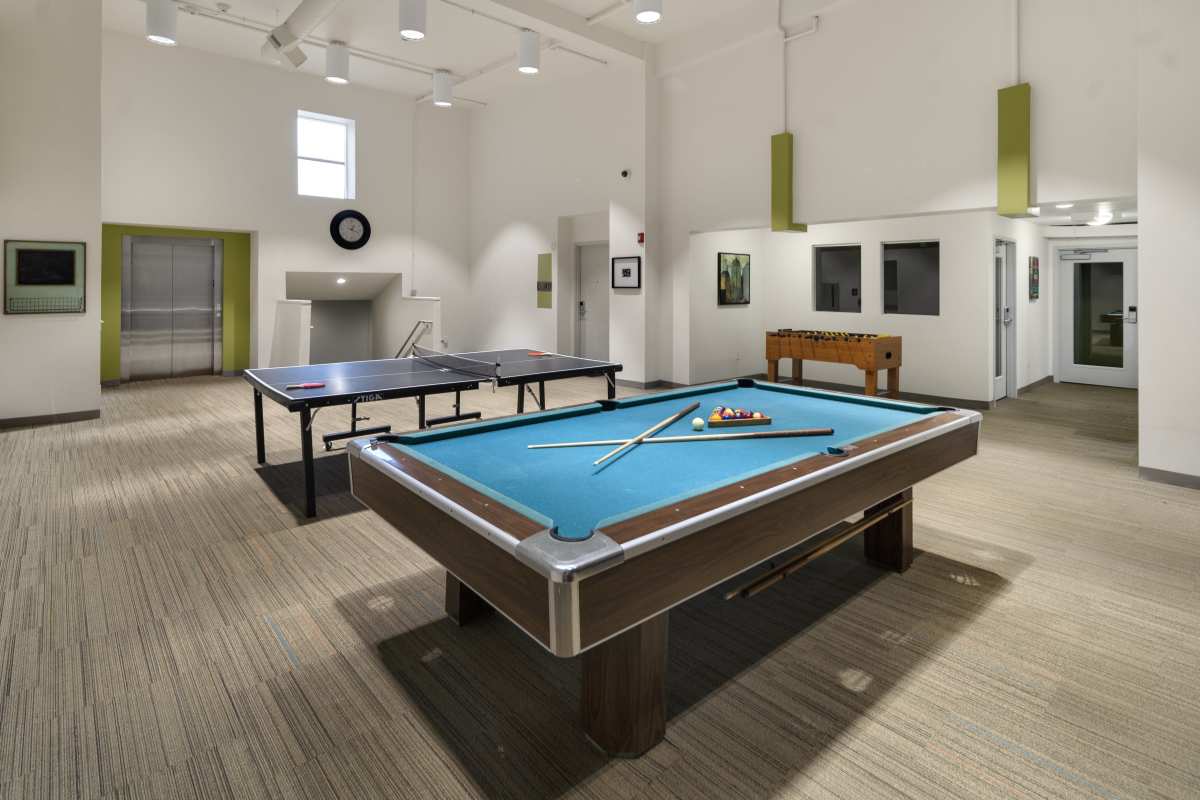 Foosball at Chenango Place in Binghamton, New York